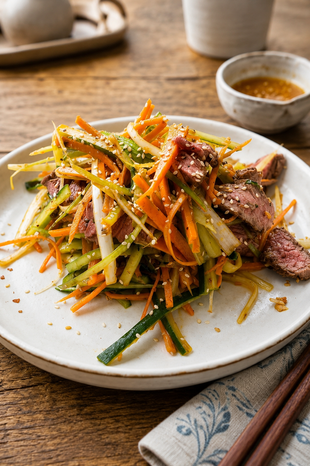 Knackiger Thai Beef Salad mit Spicy Beef