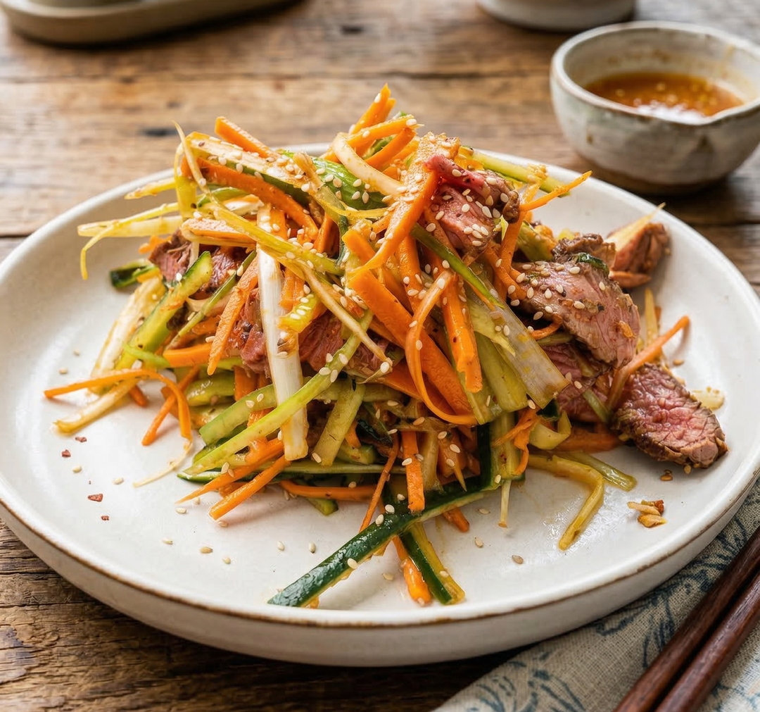 Knackiger Thai Beef Salad mit Spicy Beef
