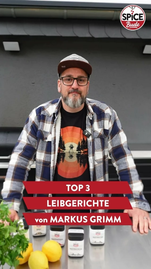 🎉 Auftakt unserer neuen Serie “Spicebude Top 3”! 🚀

Heute teilt @markusgrimm seine Top 3 Leibgerichte mit euch. 🍽️ Lasst euch inspirieren und erfahrt, welches Comfort Food unser Team favorisiert! 🌶️

👉 Was sind eure Lieblingsgerichte? Verratet es uns in den Kommentaren! 💬

#Spicebude #TeamSpicebude #Top3 #Leibgerichte #Foodie #Gewürze